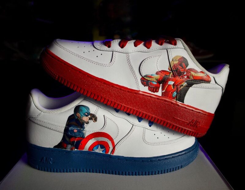 Captain America x Iron Man Air Force 1 Custom