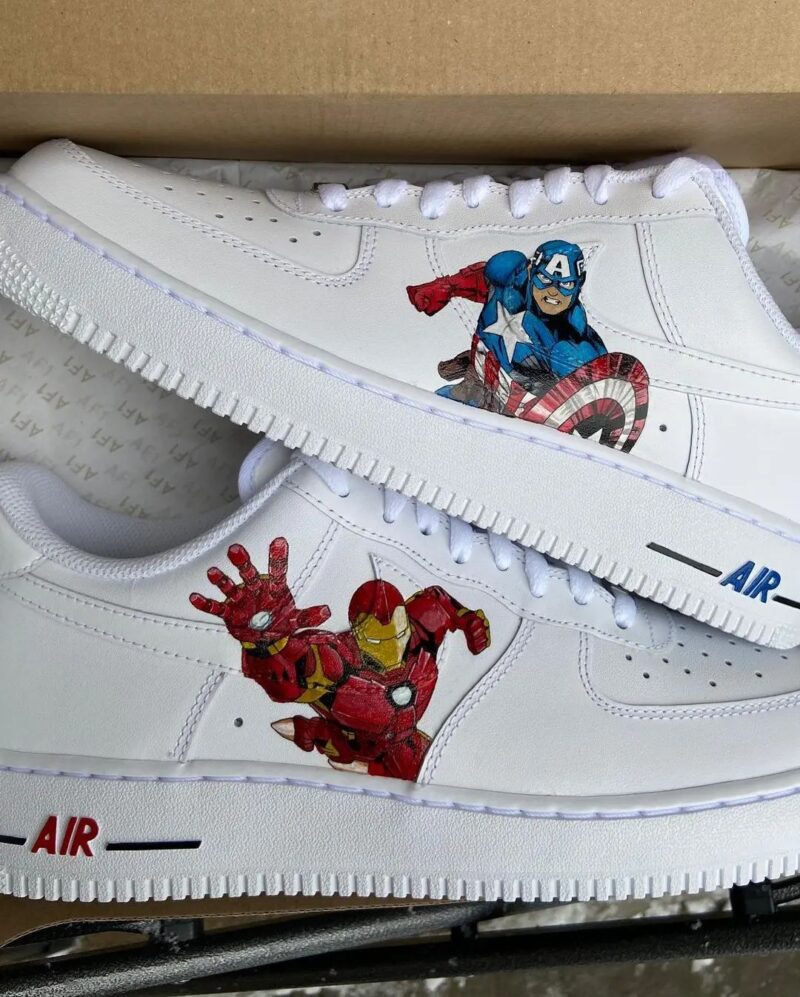 Captain x Iron Man Air Force 1 Custom