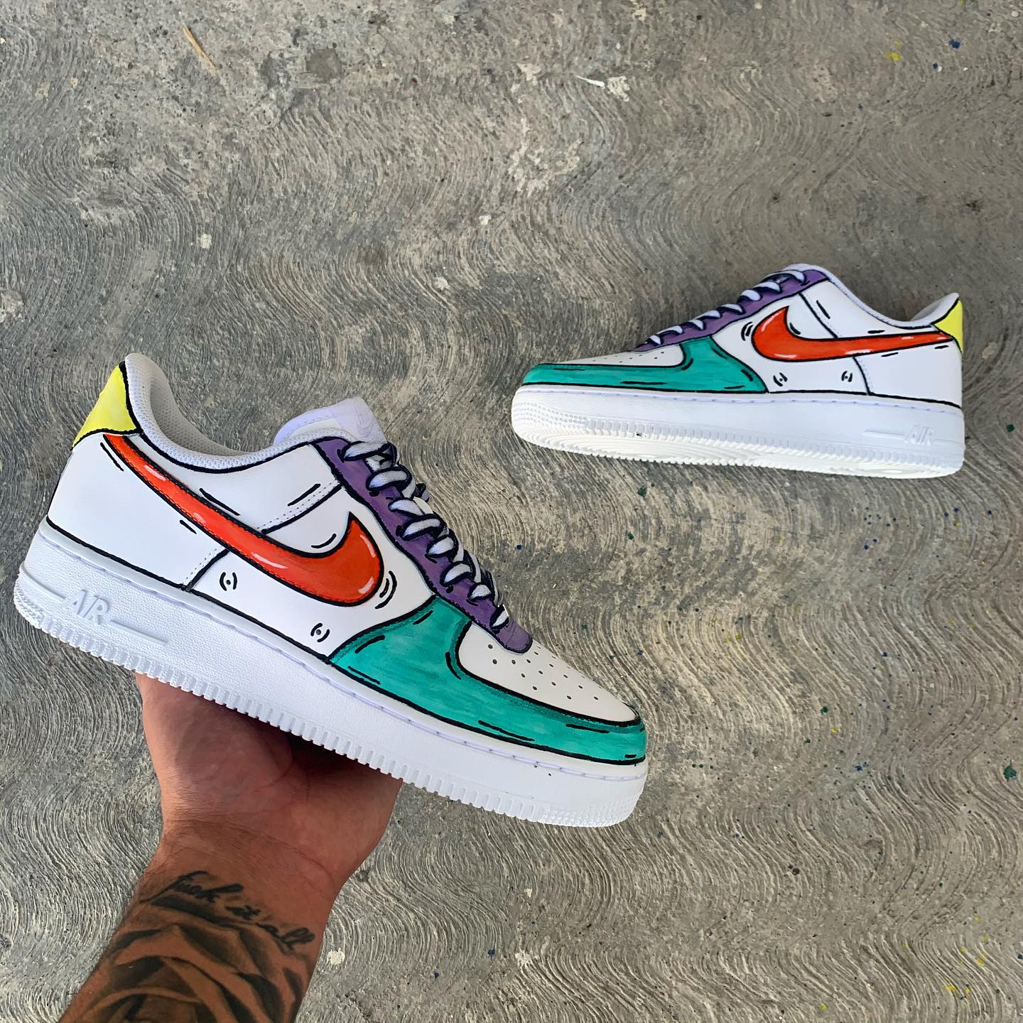 Cartoon Air Force 1 Custom - Daniel Customs