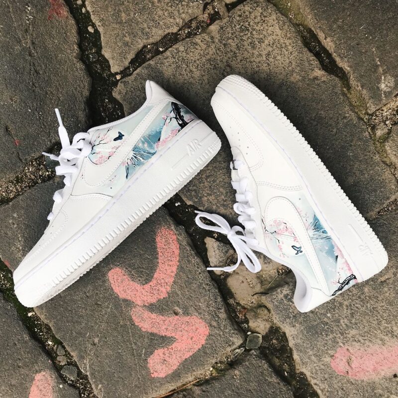 Cherry blossoms x Mt Fuji Air Force 1 Custom