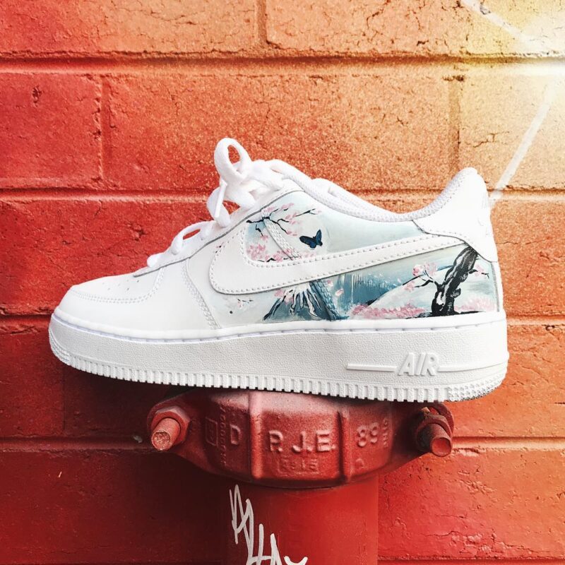 Cherry blossoms x Mt Fuji Air Force 1 Custom