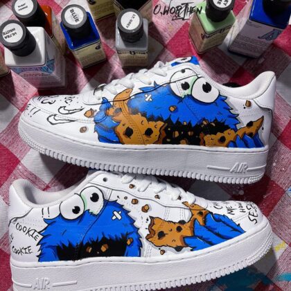 cookie monster air force ones