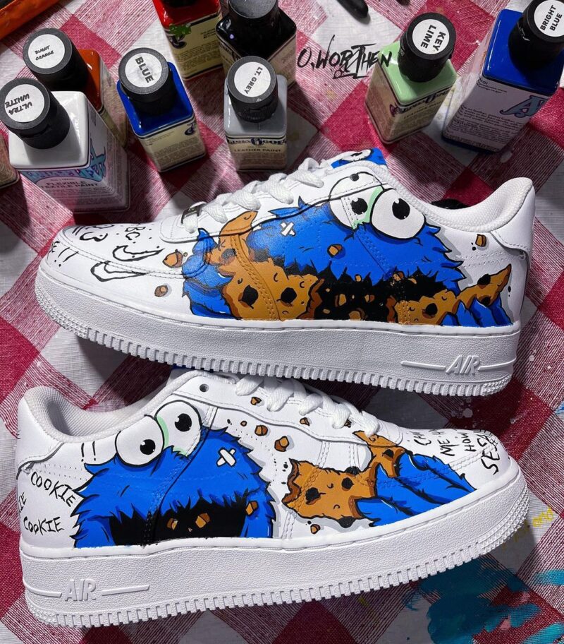 Cookie Monster Air Force 1 Custom