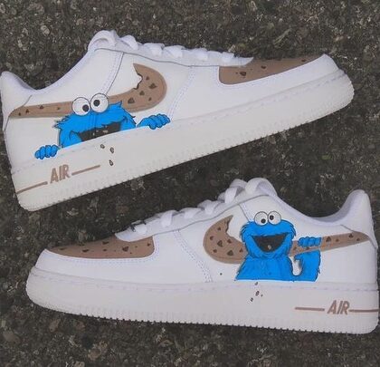 Cookie Monster Air Force 1 Custom