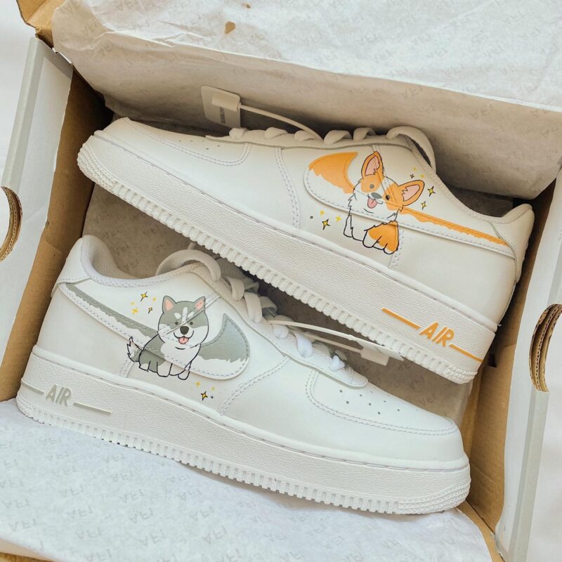 Corgi x Husky Air Force 1 Custom