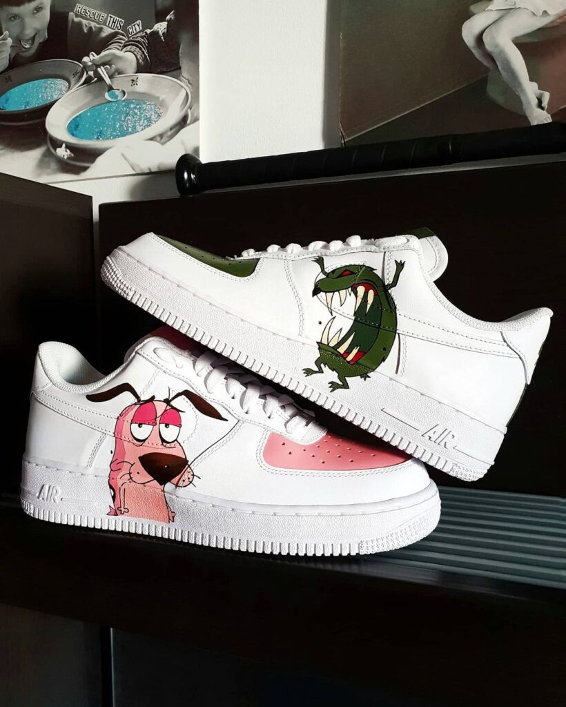 Courage the Cowardly Dog Air Force 1 Custom Daniel Customs