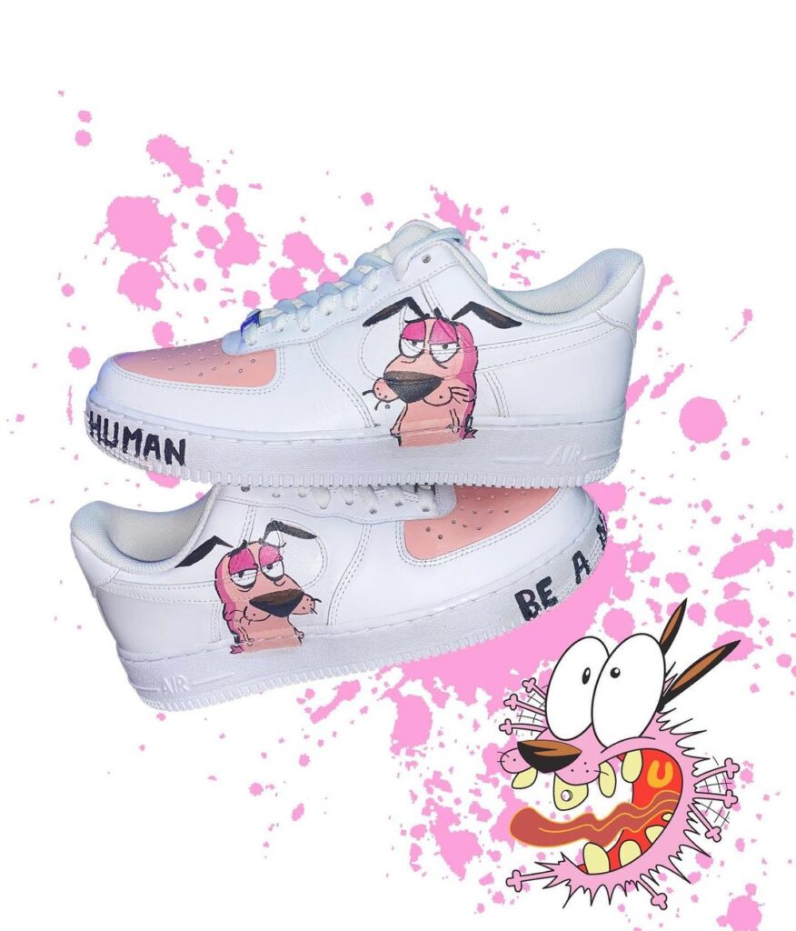 Courage the Cowardly Dog Air Force 1 Custom Daniel Customs