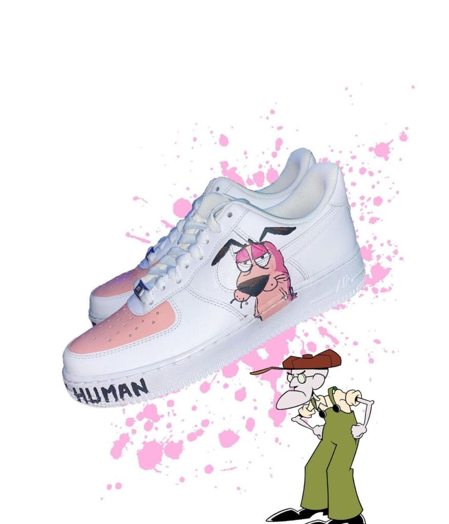 Courage the Cowardly Dog Air Force 1 Custom Daniel Customs