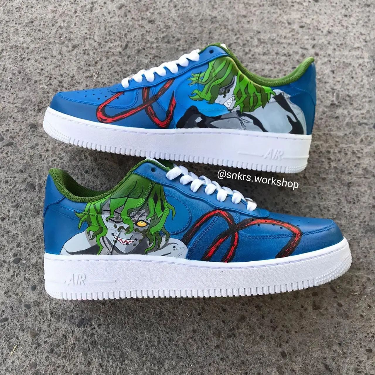 Demon Slayer Kimetsu no Yaiba - Gyutaro Air Force 1 Custom