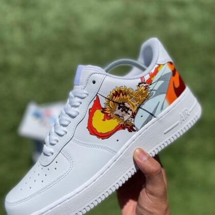 Demon Slayer Kimetsu no Yaiba - Rengoku x Akaza Air Force 1 Custom