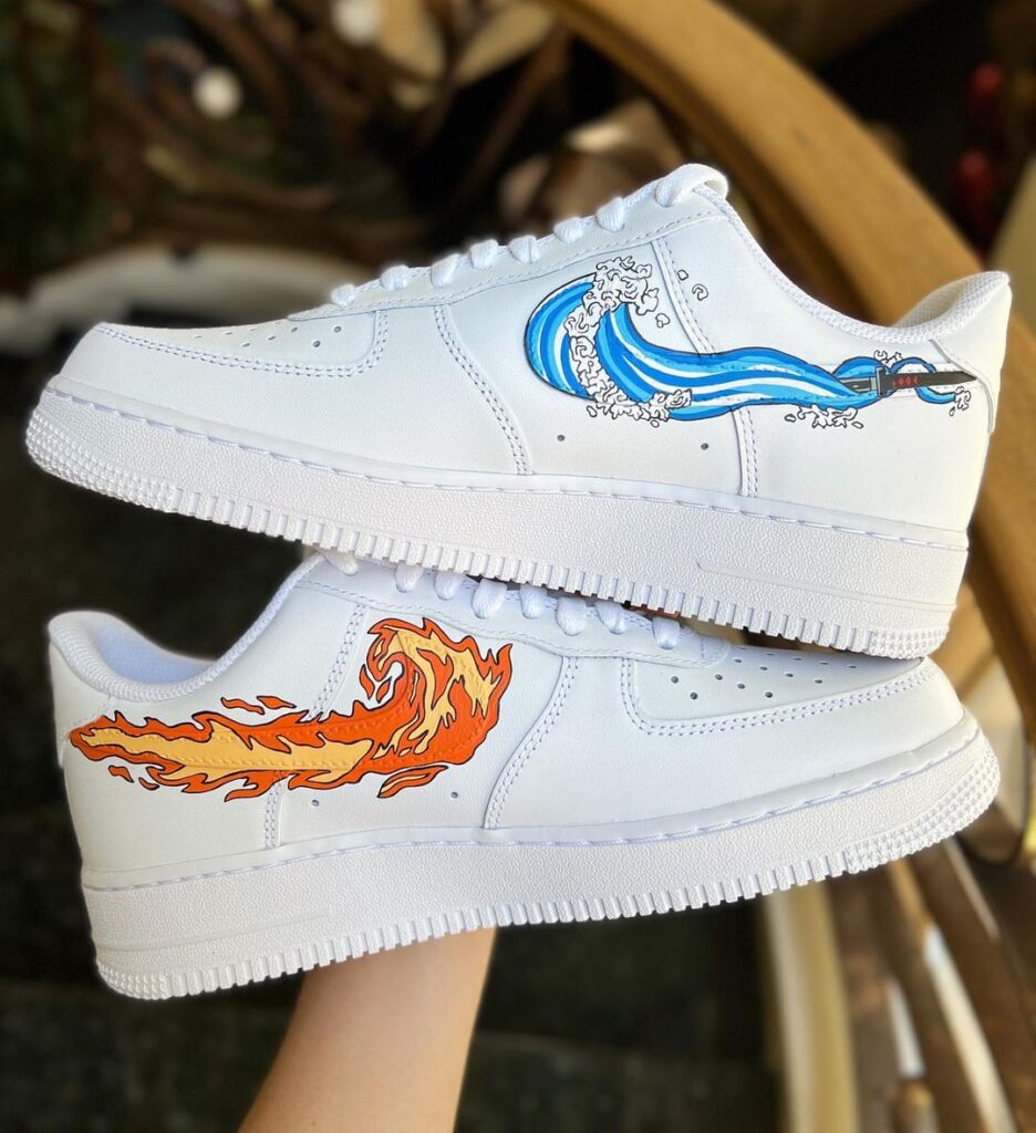 Demon Slayer Kimetsu no Yaiba - Tanjiro x Shinobu Air Force 1 Custom