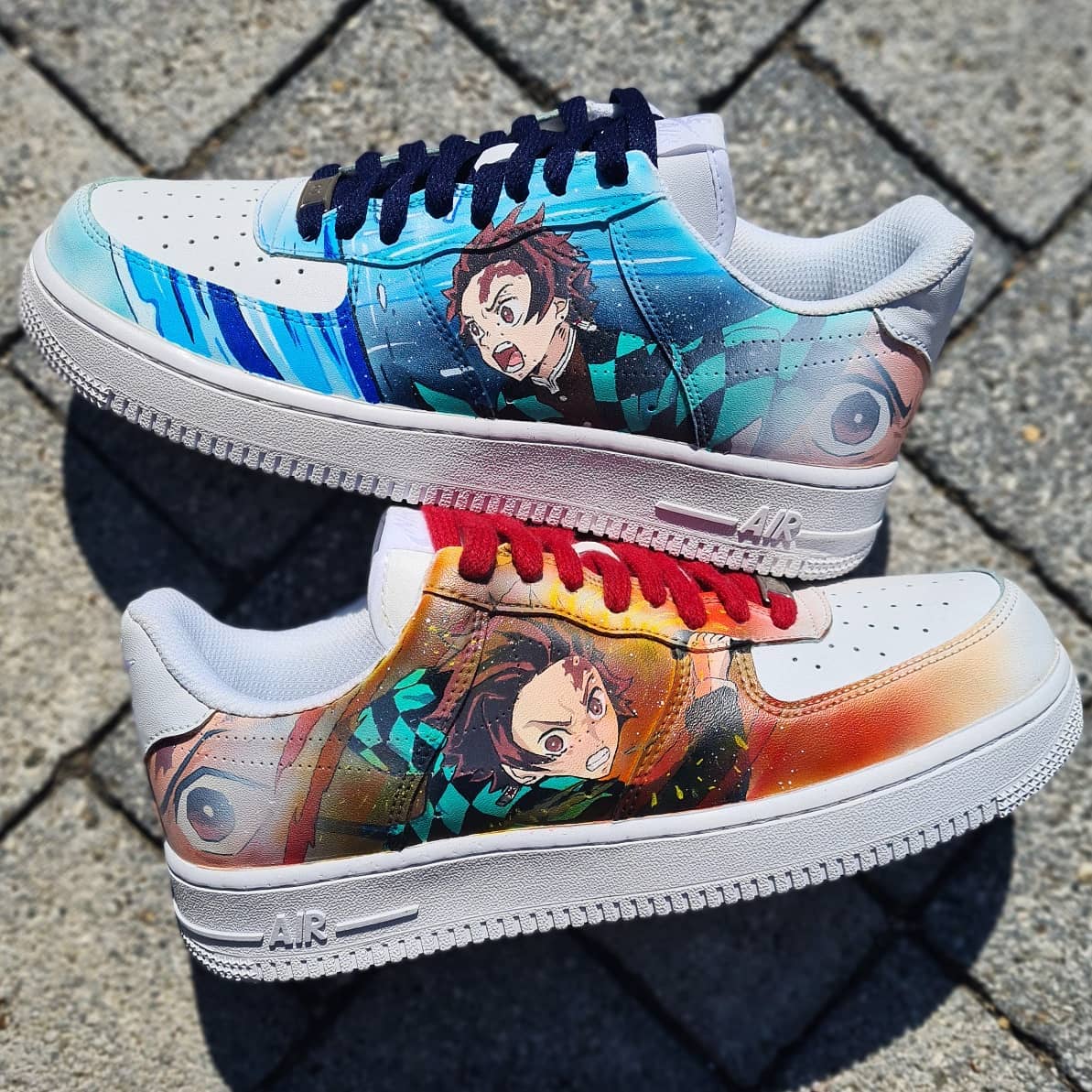 Demon Slayer Kimetsu no Yaiba - Tanjizo Air Force 1 Custom