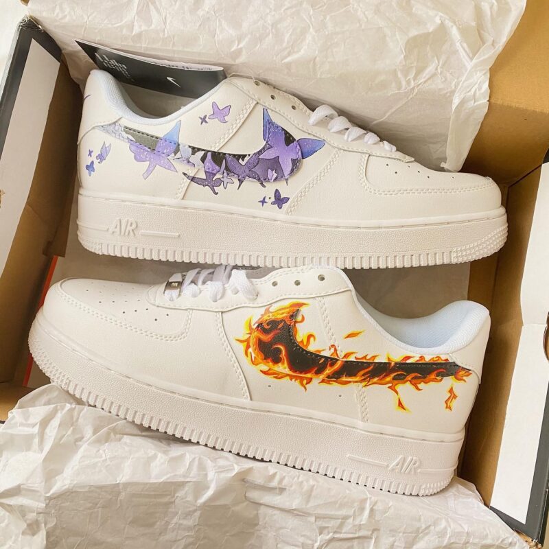 Demon Slayer Kimetsu no Yaiba - Tanjizo x Shinobu Air Force 1 Custom