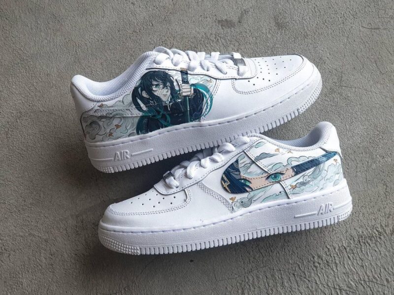 Demon Slayer Kimetsu no Yaiba - Zenitsu Air Force 1 Custom