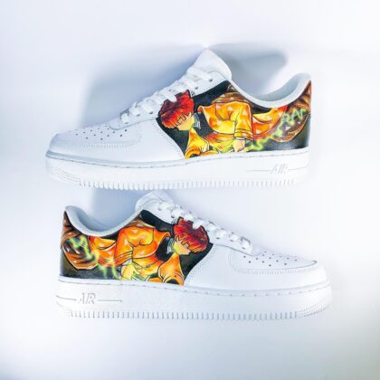 Demon Slayer Kimetsu no Yaiba - Zenitsu Air Force 1 Custom