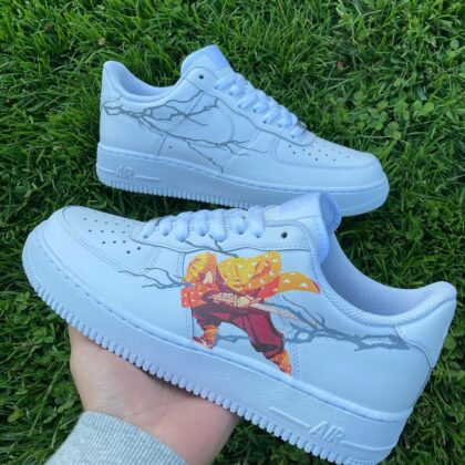 Demon Slayer Kimetsu no Yaiba - Zenitsu Air Force 1 Custom