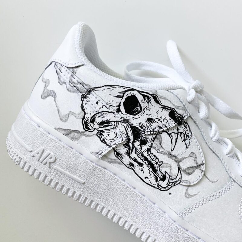 Dog Skull Air Force 1 Custom - Image 2