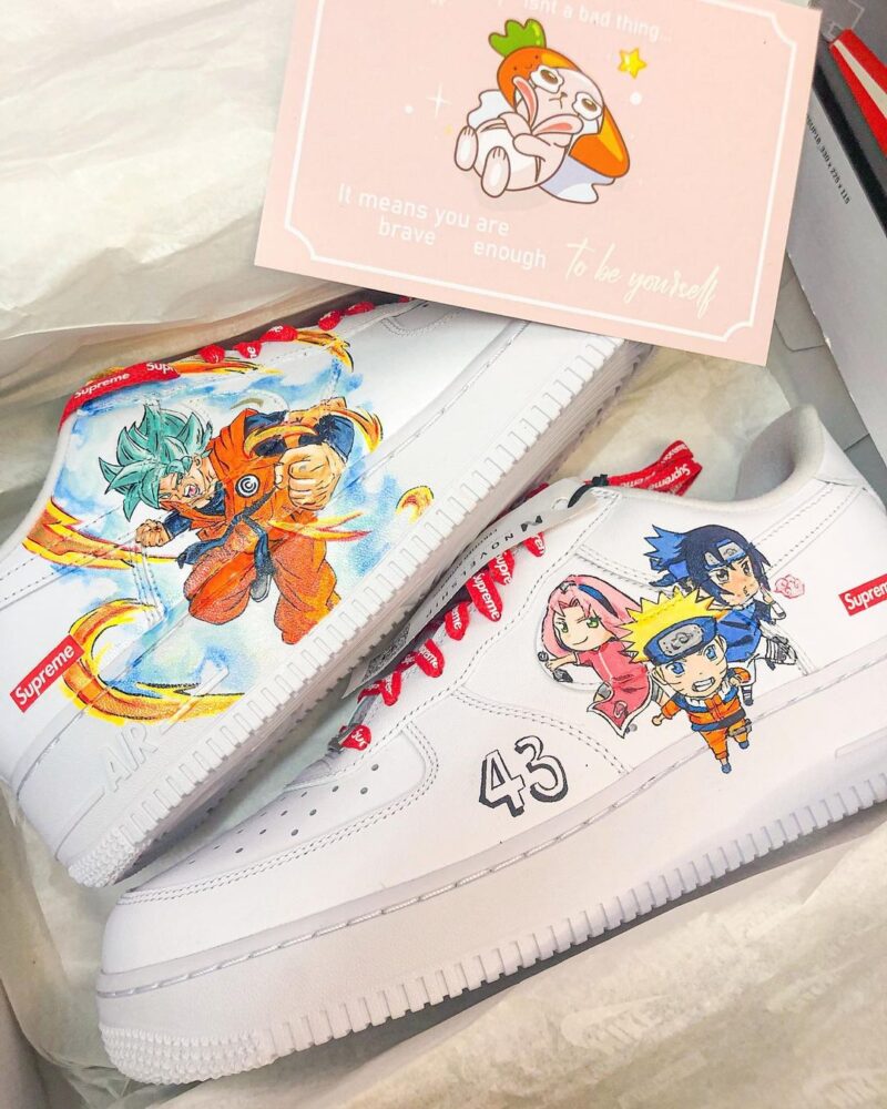 Dragon Ball x Naruto Air Force 1 Custom