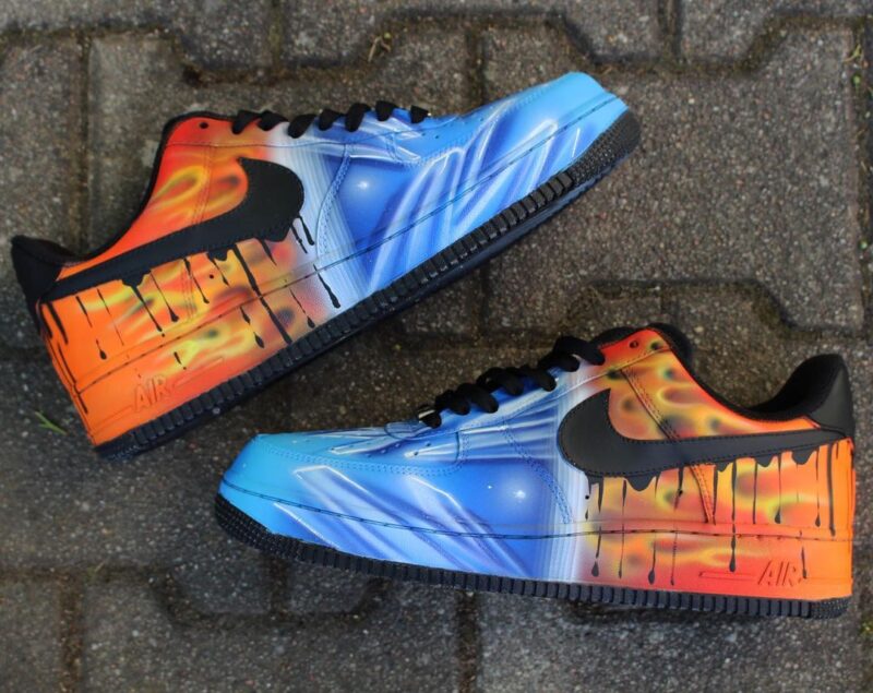 Fire x Ice Air Force 1 Custom