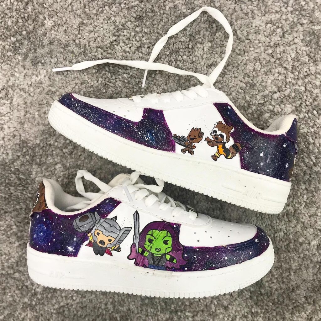 custom galaxy air force 1