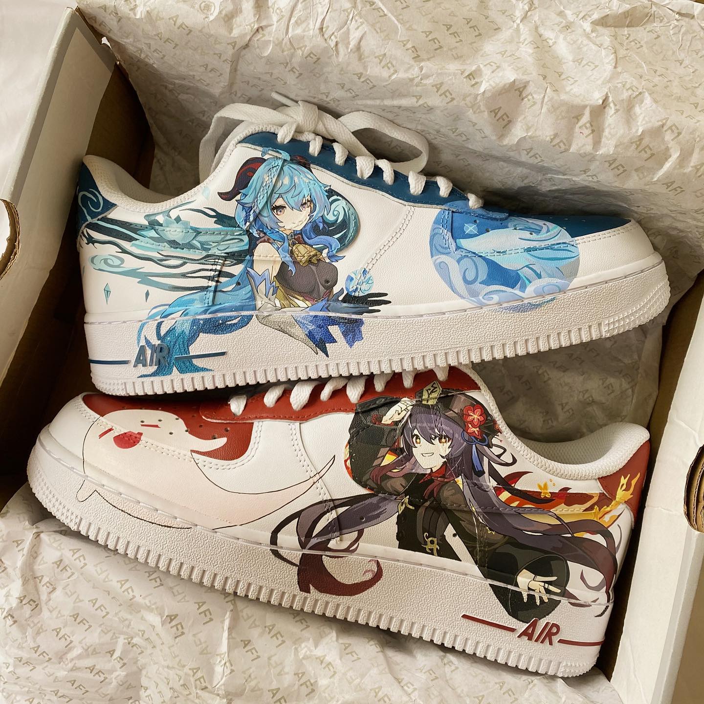 Genshin Impact - Hu Tao x Ganyu Air Force 1 Custom