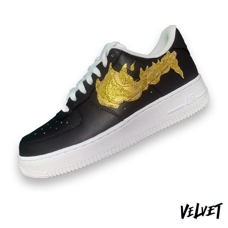 Gold Glitter Air Force 1 Custom