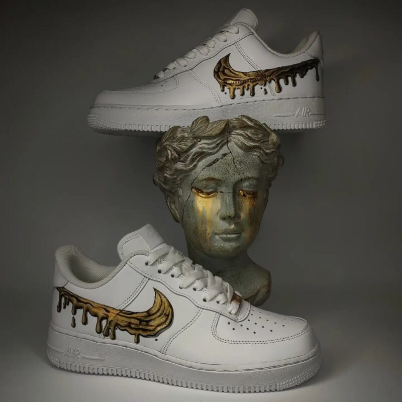 Golden Drip Air Force 1 Custom