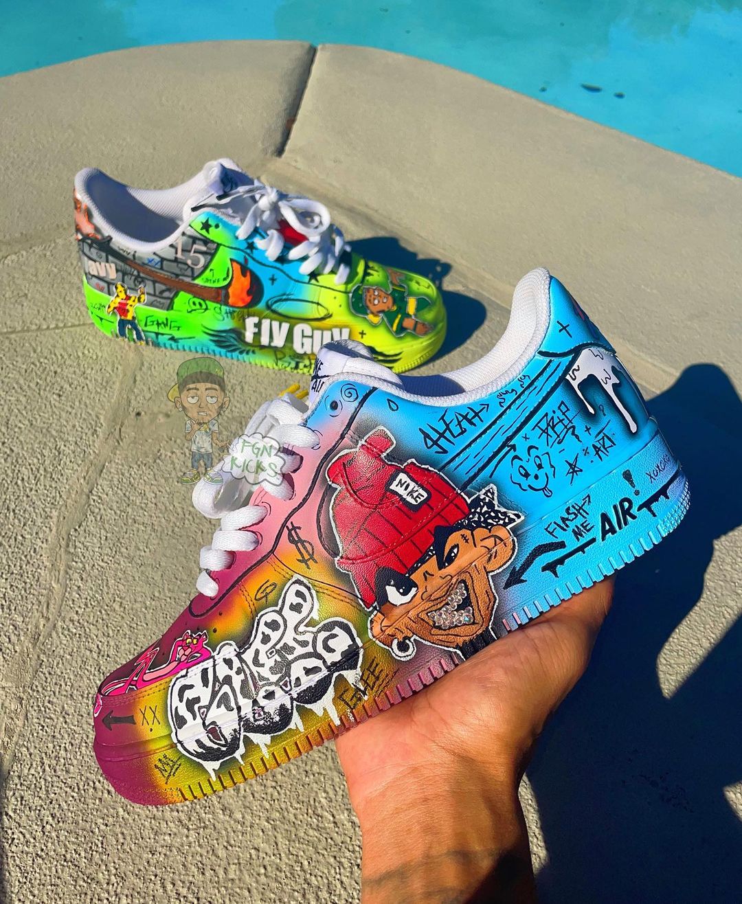 Custom Nike Air Force 1 Low Graffiti - Sneaker_Connect_Za