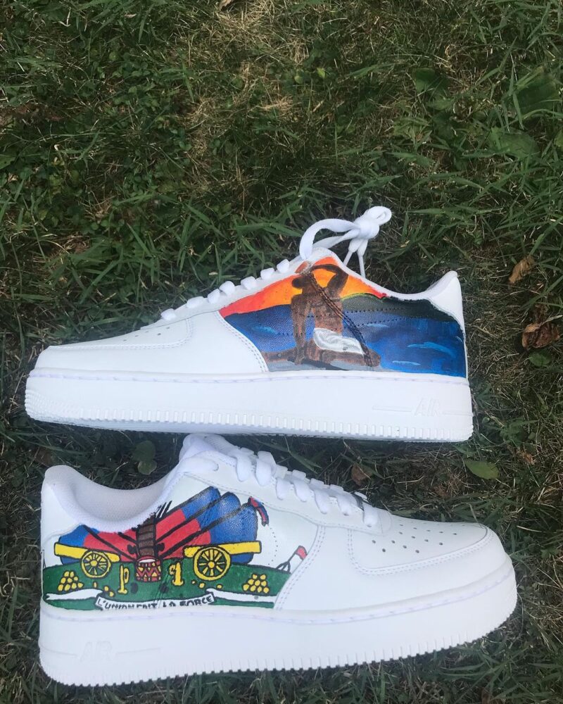 Haitian Flag x Neg Marron Air Force 1 Custom