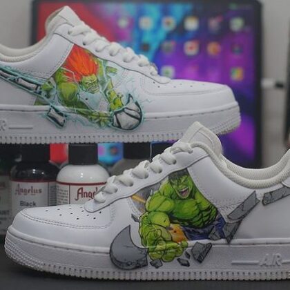 Hulk x Blanka Air Force 1 Custom