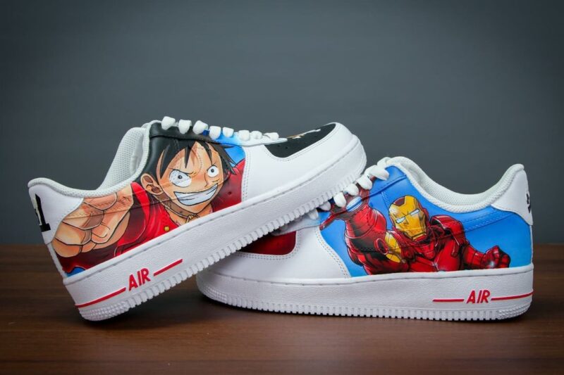 Iron Man x Luffy Air Force 1 Custom