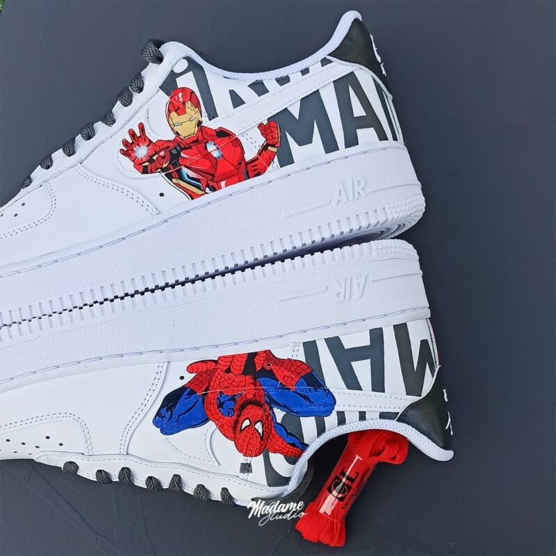 Iron Man x Spider-Man Air Force 1 Custom