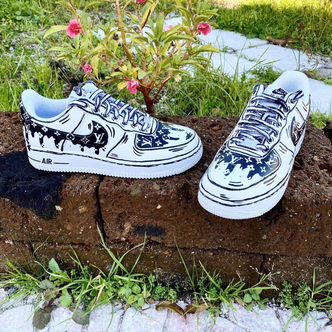 custom af1 low cartoon