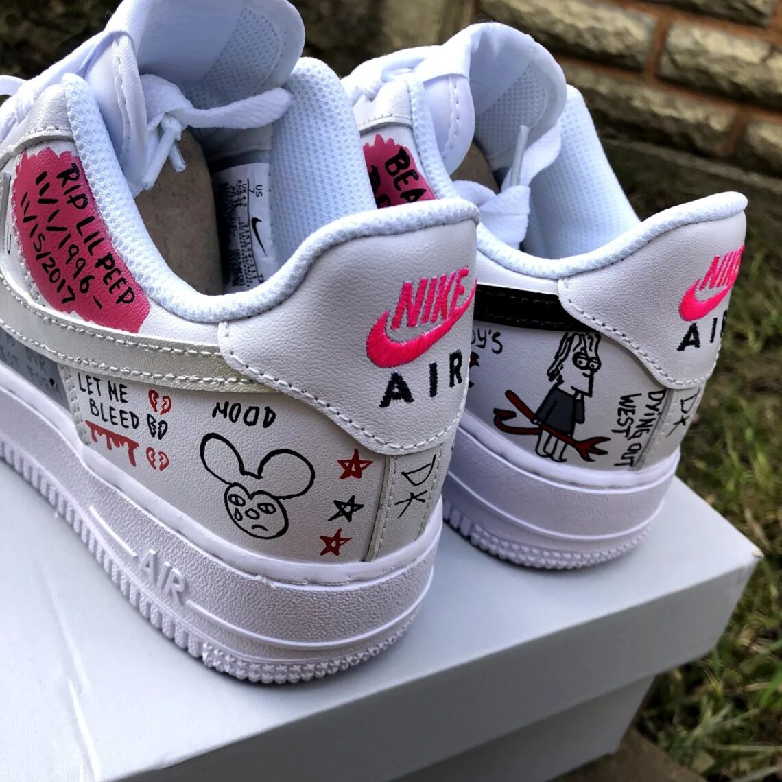 Lil Peep Air Force 1 Custom - Daniel Customs