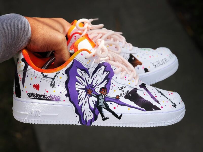 Lil Uzi Vert Air Force 1 Custom - Image 3