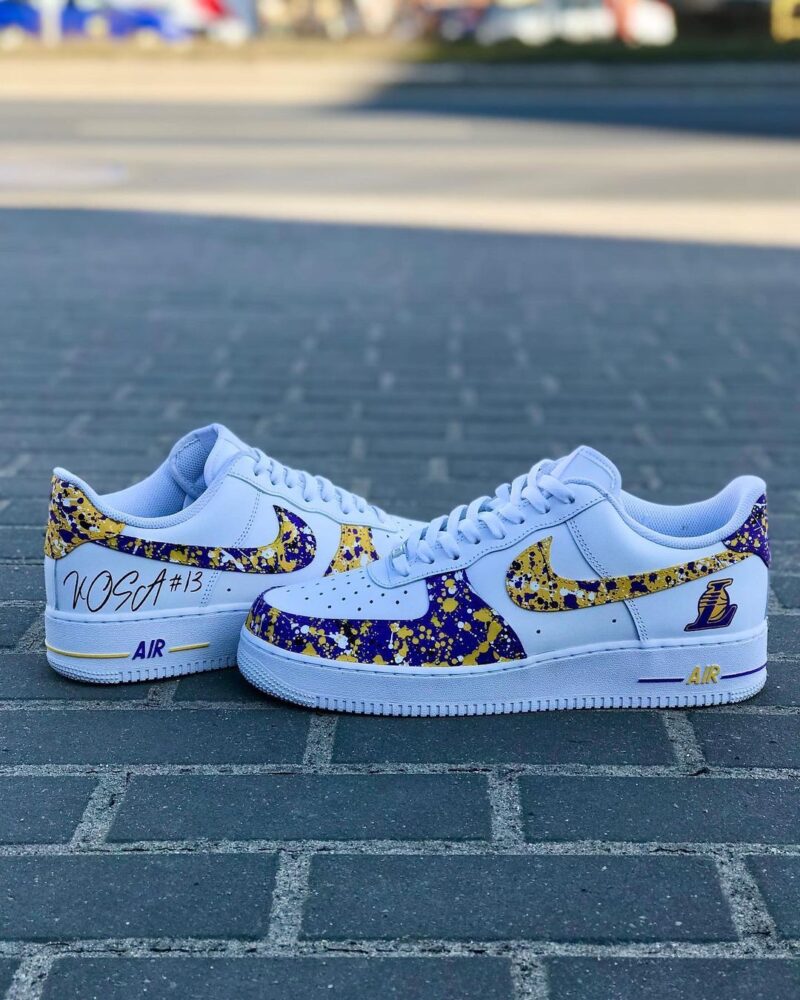 Los Angeles Lakers Air Force 1 Custom