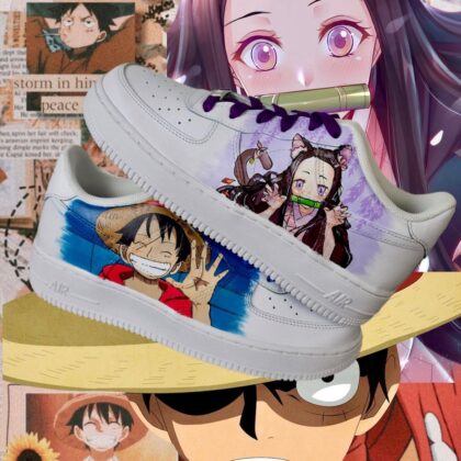 Luffy x Nezuko Air Force 1 Custom