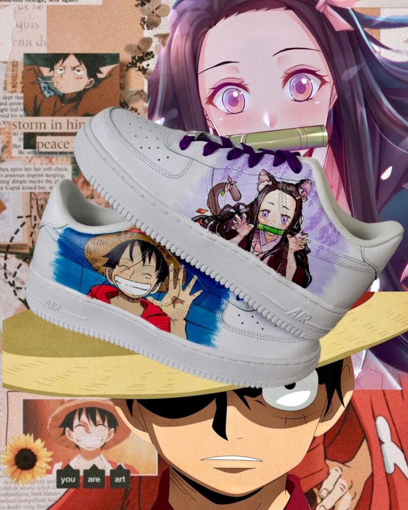 Luffy x Nezuko Air Force 1 Custom