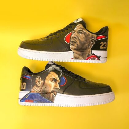 Michael Jordan x Lionel Messi Air Force 1 Custom