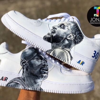 Michael Jordan x Stephen Curry Air Force 1 Custom