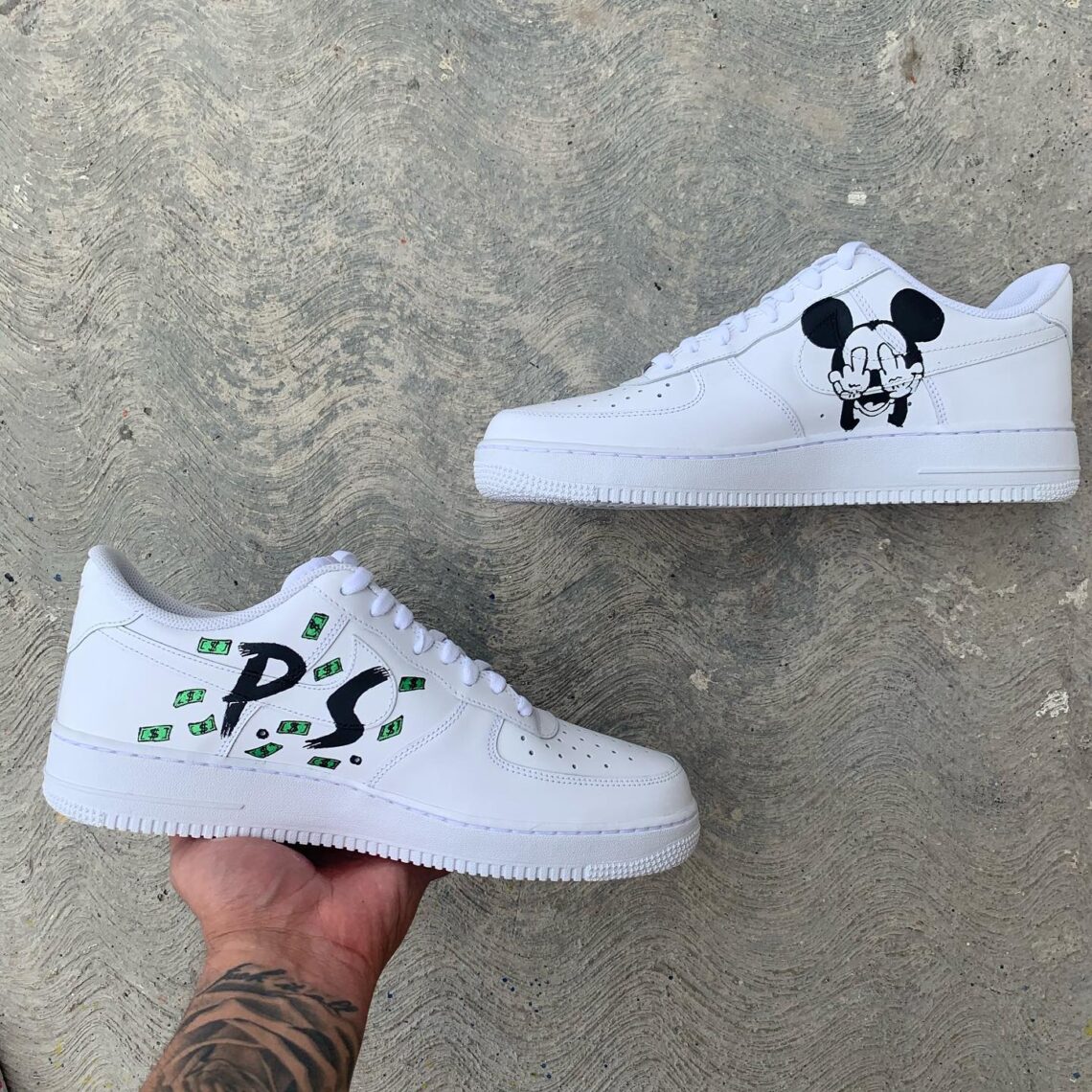 Mickey x Monopoly Air Force 1 Custom - Daniel Customs