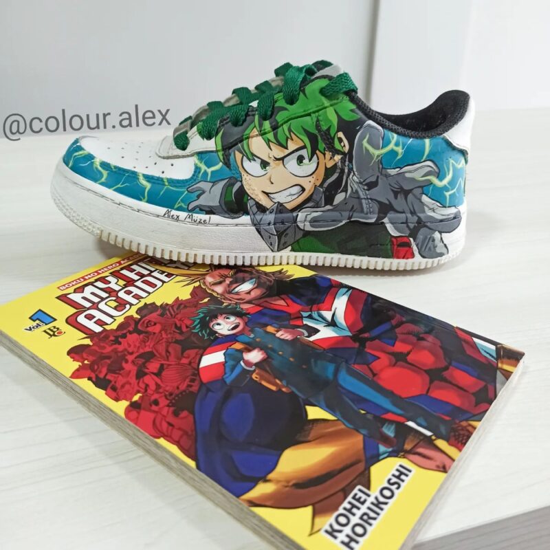 Midoriya x Tanjiro Air Force 1 Custom - Image 2