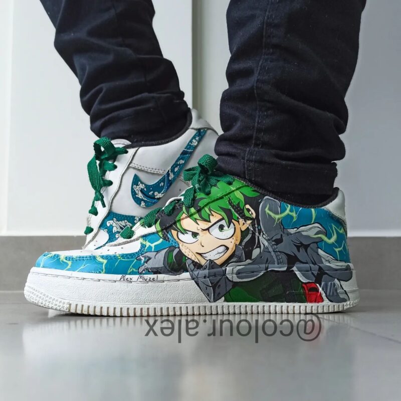 Midoriya x Tanjiro Air Force 1 Custom - Image 6