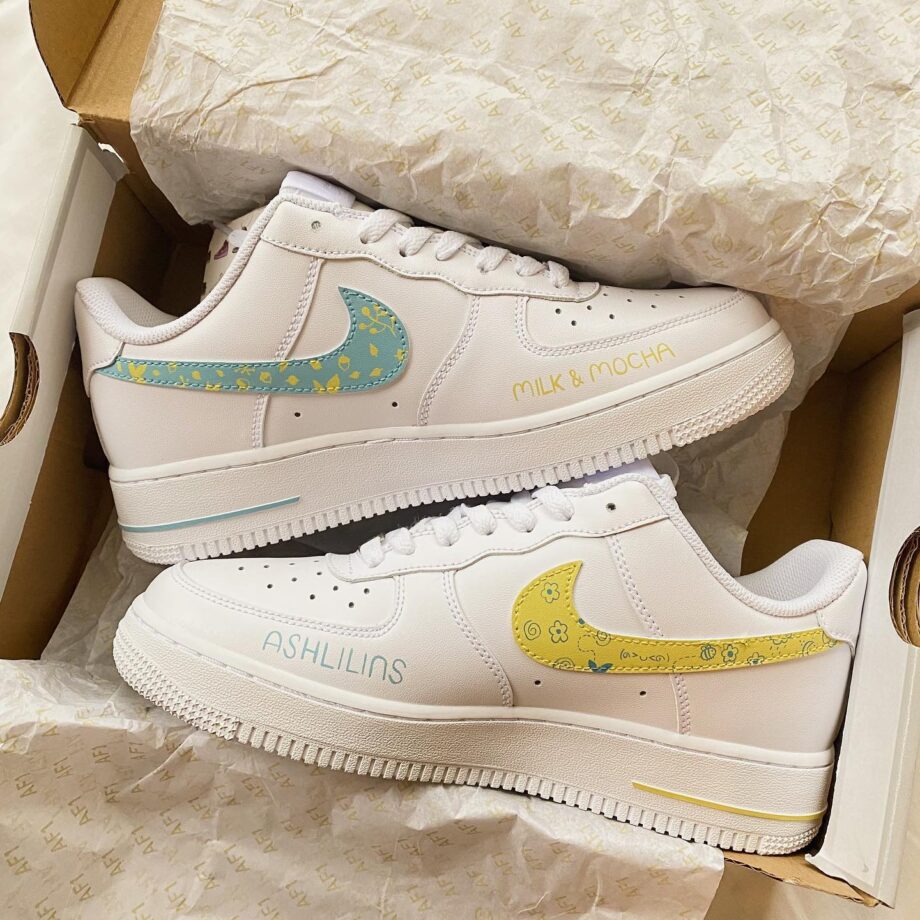 custom air force 1 mocha