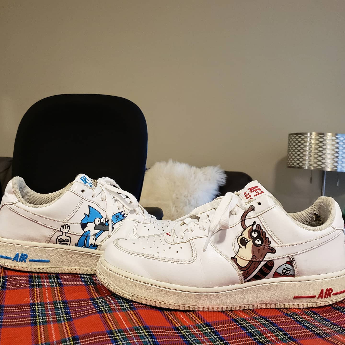 Mordecai x Rigby Air Force 1 Custom