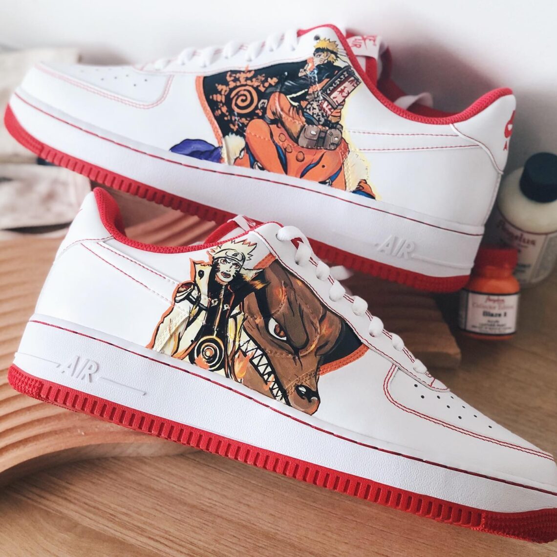 custom naruto air force ones