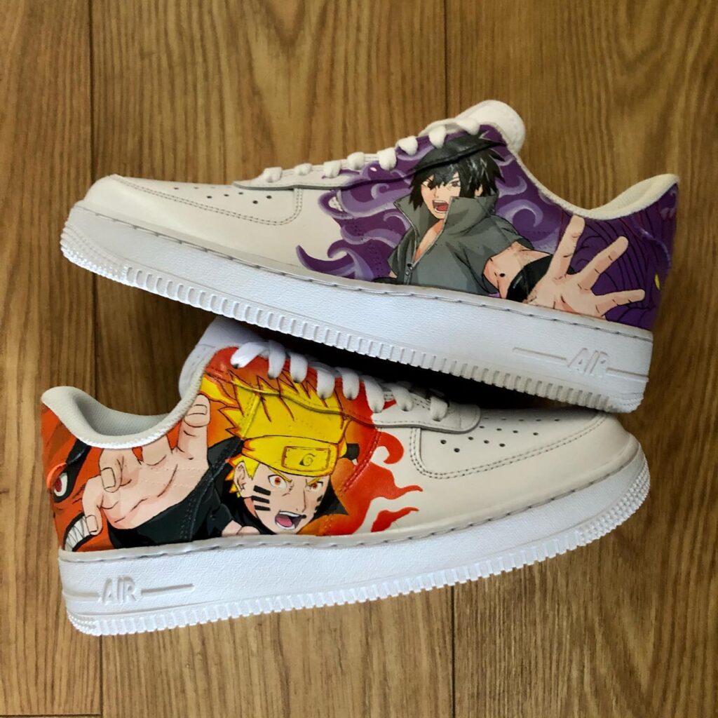 Naruto x Sasuke Air Force 1 Custom - Daniel Customs