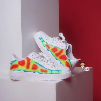 Neon Air Force 1 Custom