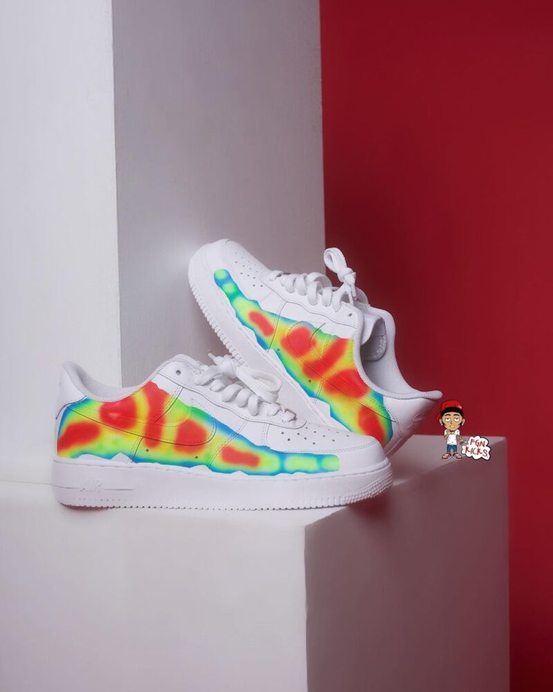 Neon Air Force 1 Custom