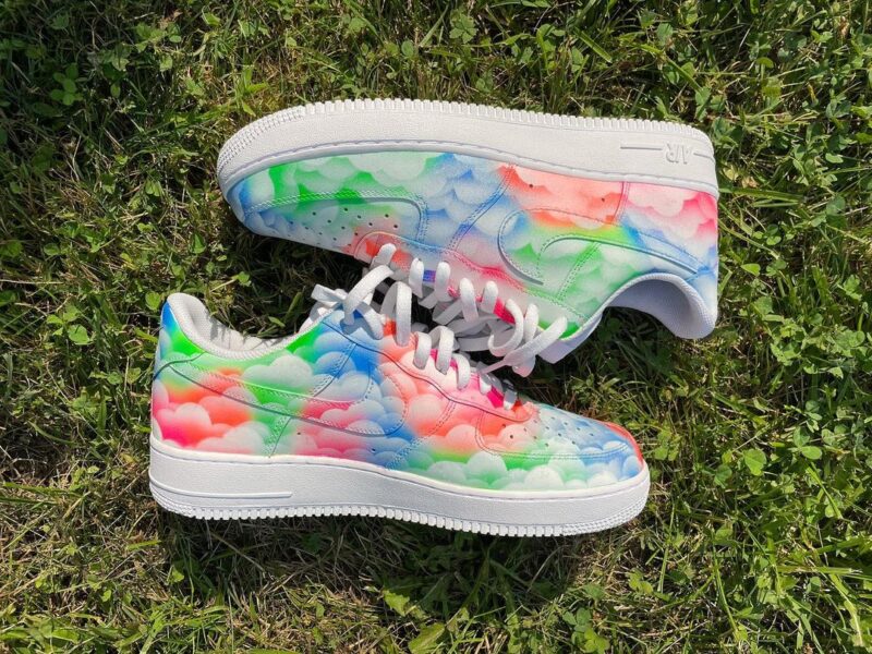 Neon Clouds Air Force 1 Custom